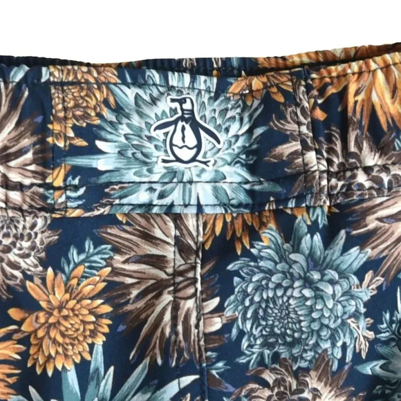 Penguin Mens Sea Urchins Lined Swimming Trunks Sz L Swimwear Volley Shorts Beach - Picture 6 of 11